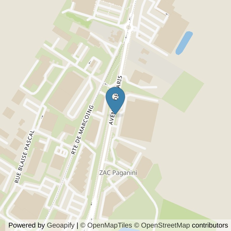 Map: location of Basic-Fit Cambrai Avenue de Paris in Cambrai