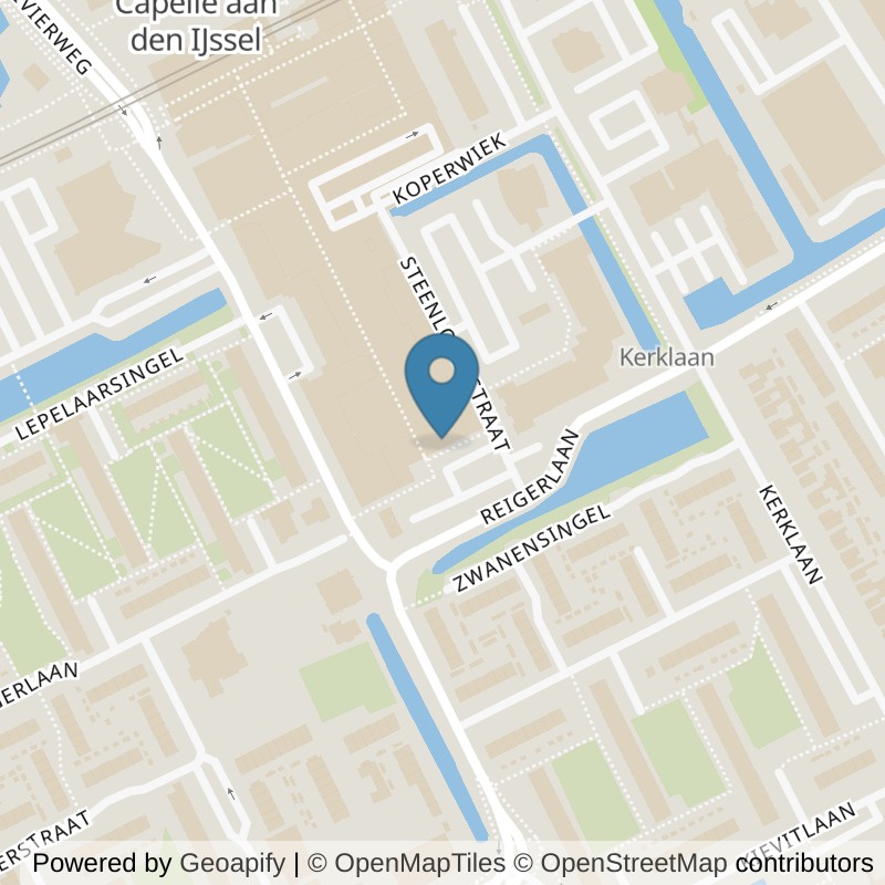 Map: location of Basic-Fit Capelle aan den IJssel Koperwiek 24/7 in Capelle aan den IJssel