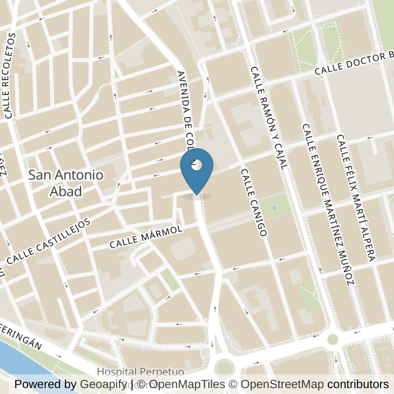 Map: location of Basic-Fit Avenida Colón 28 Cartagena in Cartagena