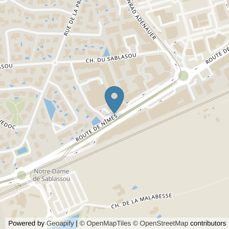 Map: location of Basic-Fit Castelnau-Le-Lez Route de Nimes 275 in Castelnau-Le-Lez