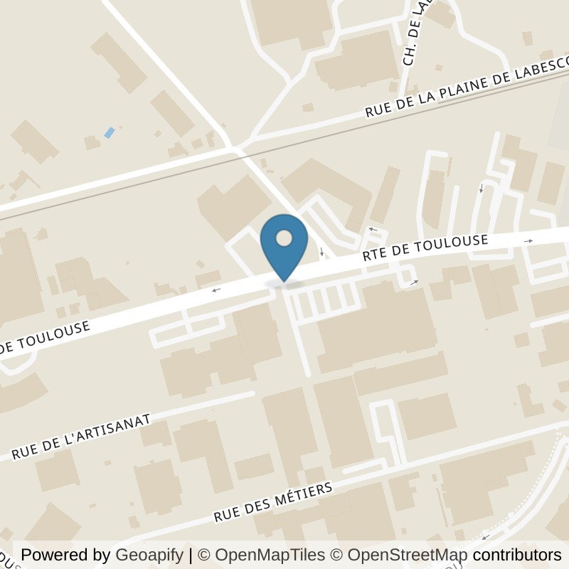 Map: location of Basic-Fit Castres Route de Toulouse 24/7 in Castres