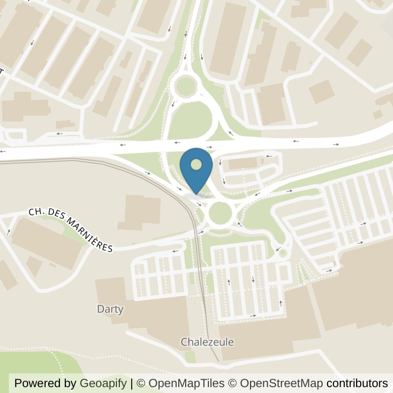 Map: location of Basic-Fit Chalezeule Chemin de la Voie des Agasses 24/7 in Chalezeule