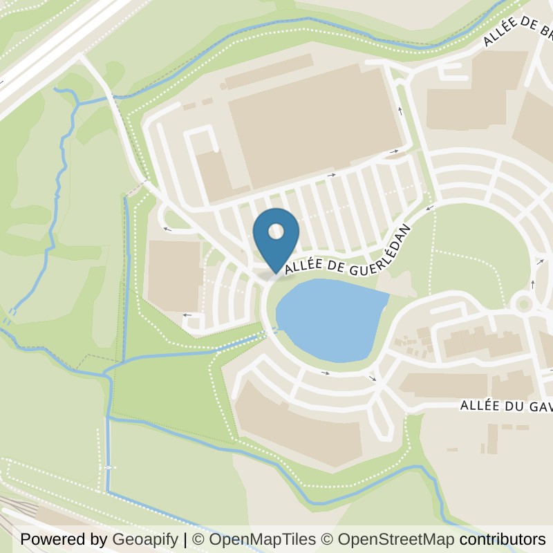Map: location of Basic-Fit Chantepie Allée Guerlédan 24/7 in Chantepie