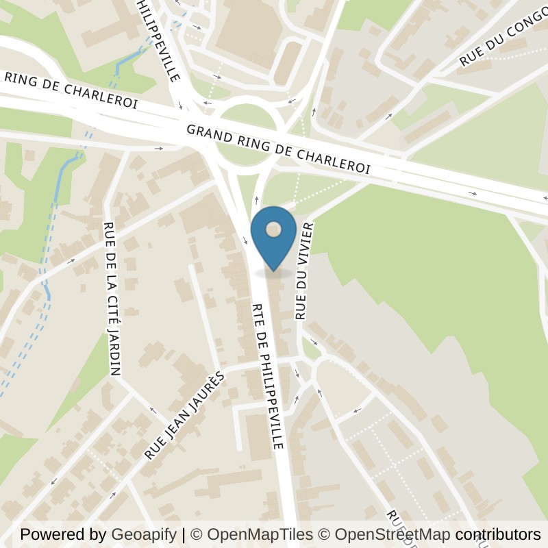 Map: location of Basic-Fit Charleroi Couillet Route Philippeville 24/7 in Couillet