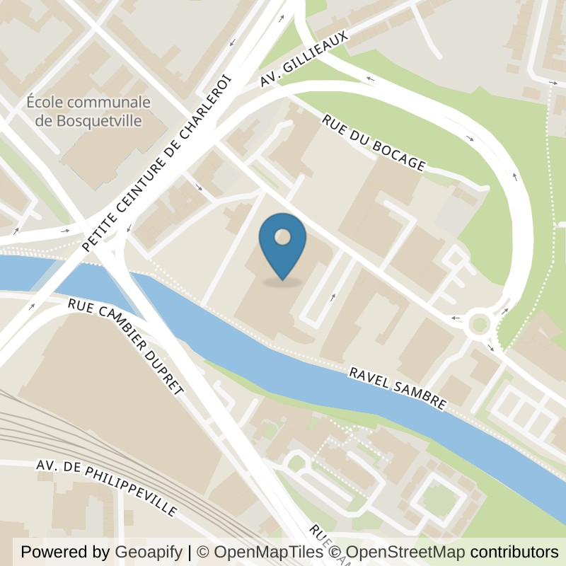 Map: location of Basic-Fit Charleroi Rue de Montigny 24/7 in Charleroi
