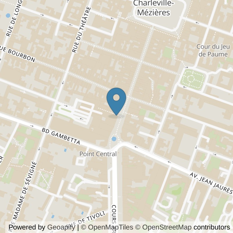 Map: location of Basic-Fit Charleville-Mézières Rue Pierre Bérégovoy in Charleville-Mézières