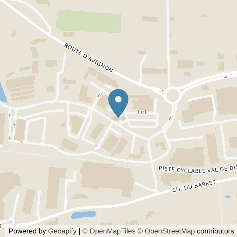Map: location of Basic-Fit CHATEAURENARD Avenue de la Chaffine 24/7 in Chateaurenard