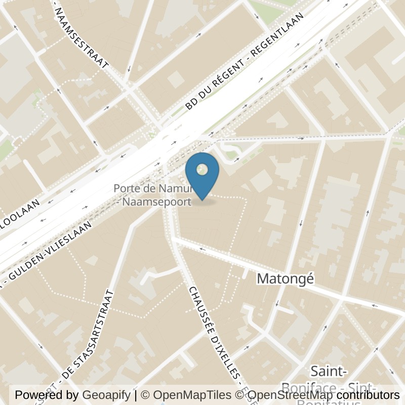 Map: location of Basic-Fit Ixelles Chaussée d’ixelles 24/7 in Ixelles
