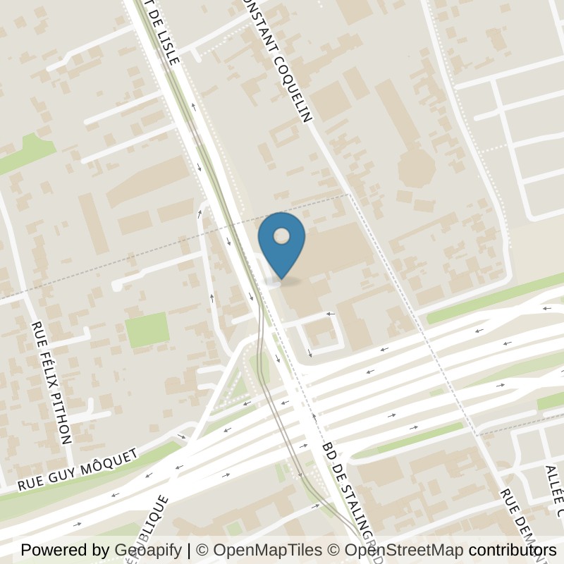 Map: location of Basic-Fit Choisy-le-Roi Boulevard de Stalingrad in Choisy-le-Roi