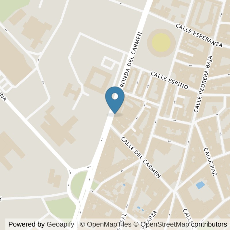 Map: location of Basic-Fit Ronda del Carmen 2 Ciudad Real in Ciudad Real