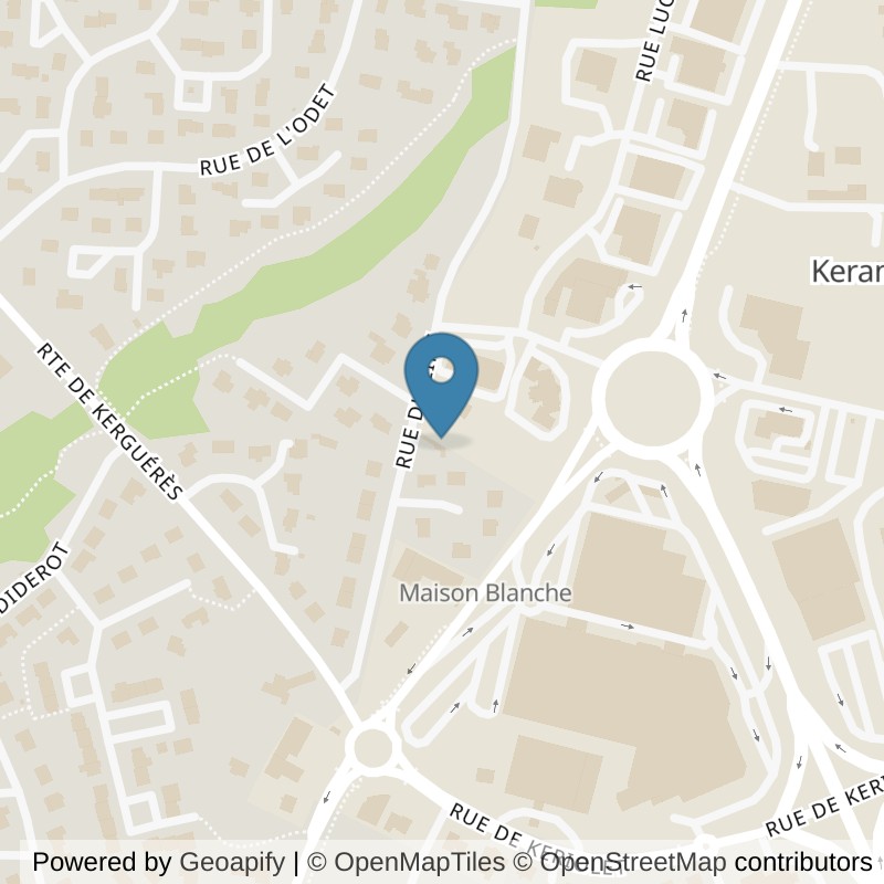 Map: location of Basic-Fit Concarneau 6bis Rue du Zins in Concarneau