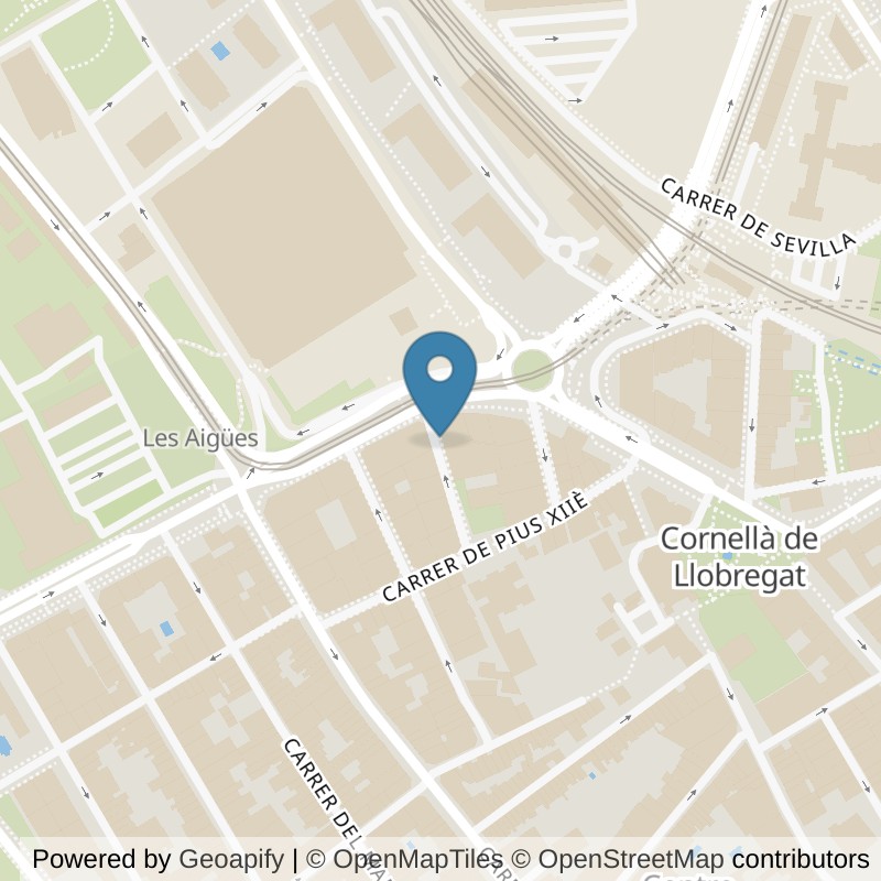 Map: location of Basic-Fit C.Lasarte, 1 Cornella de Llobregat in Cornella de Llobregat