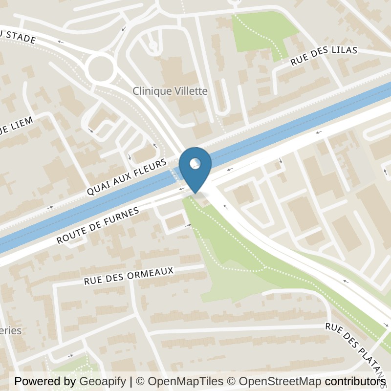 Map: location of Basic-Fit Coudekerque-Branche Route de Furnes in Coudekerque-Branche