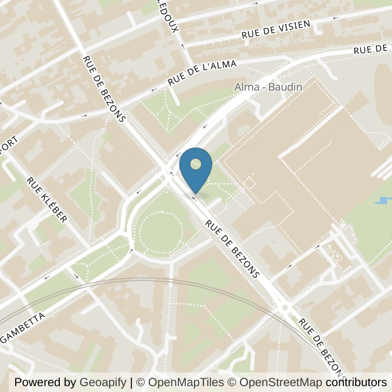 Map: location of Basic-Fit Courbevoie 20ter Rue de Bezons in Courbevoie