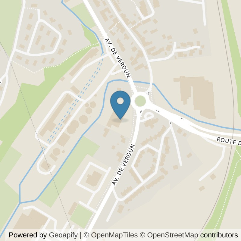 Map: location of Basic-Fit Coutances Avenue de Verdun 24/7 in Coutances