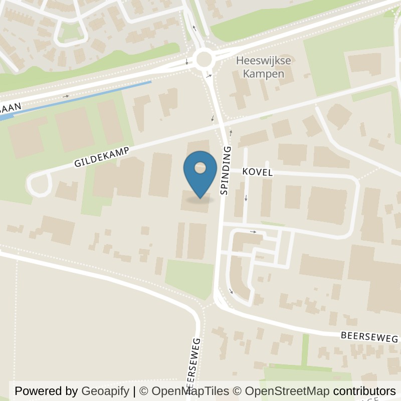 Map: location of Basic-Fit Cuijk Spinding 24/7 in Cuijk
