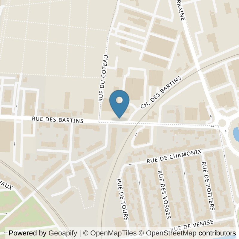 Map: location of Basic-Fit Cusset Rue des Bartins 24 in Cusset