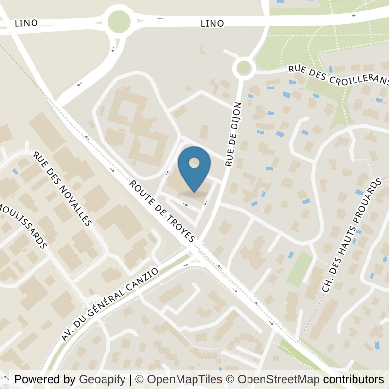 Map: location of Basic-Fit Daix Rue de Dijon 24/7 in Daix