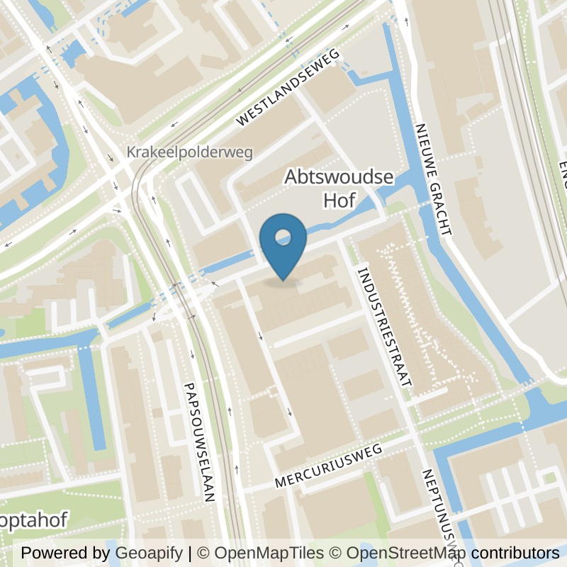 Map: location of Basic-Fit Delft Industriestraat in Delft