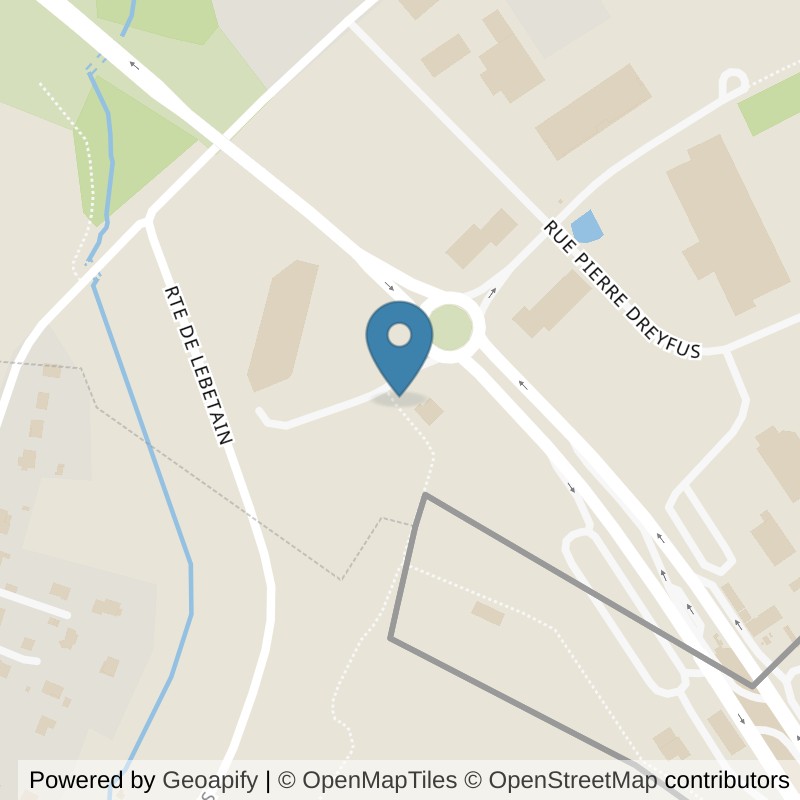 Map: location of Basic-Fit Delle Rue Hubert Curien 24/7 in Delle