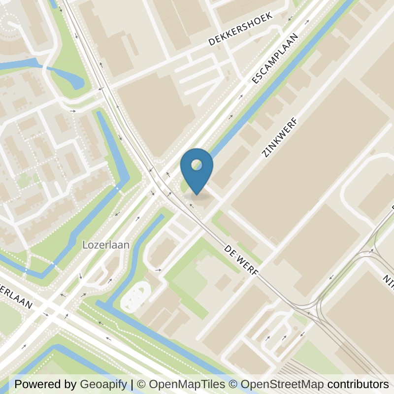 Map: location of Basic-Fit Den Haag De Werf 24/7 in Den Haag