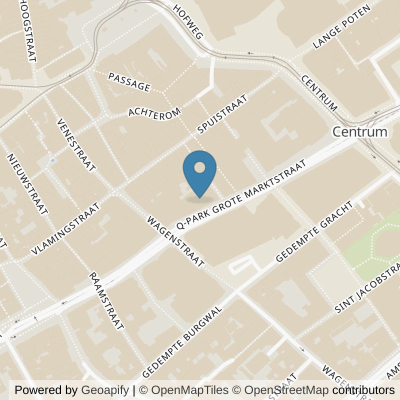 Map: location of Basic-Fit Den Haag Grote Marktstraat Ladies in Den Haag