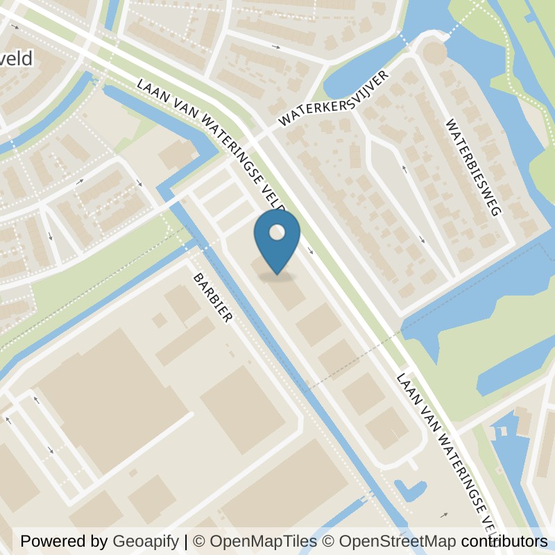 Map: location of Basic-Fit Den Haag Sylvain Poonstraat 24/7 in Den Haag