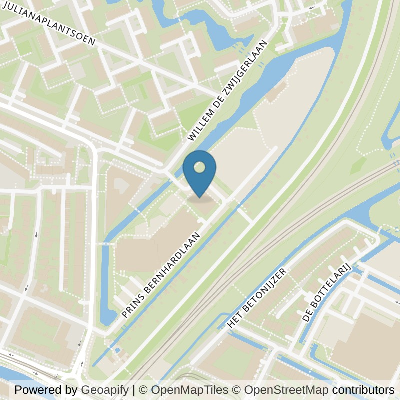 Map: location of Basic-Fit Diemen Willem de Zwijgerlaan 24/7 in Diemen