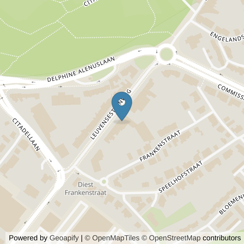 Map: location of Basic-Fit Diest Leuvensesteenweg 24/7 in Diest
