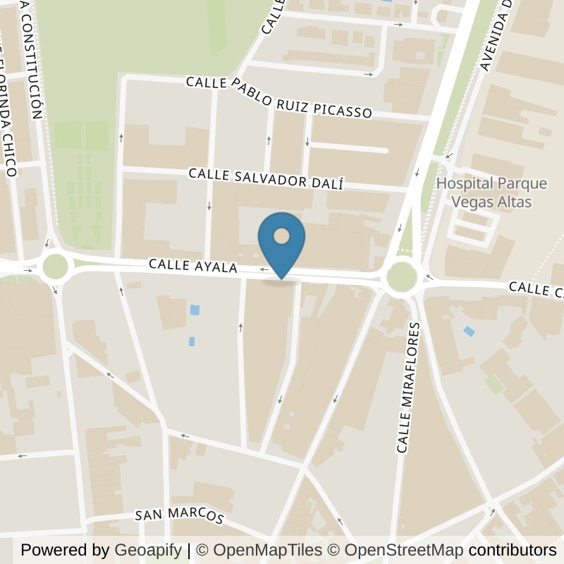 Map: location of Basic-Fit Calle Ayala 14 Don Benito in Don Benito