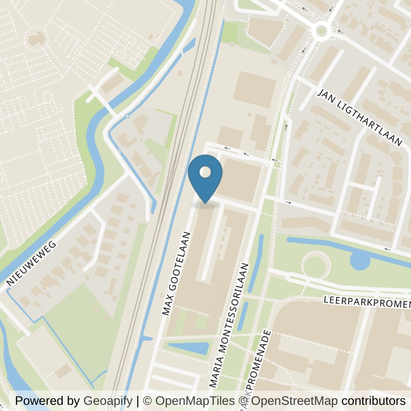 Map: location of Basic-Fit Dordrecht Leerpark 24/7 in Dordrecht
