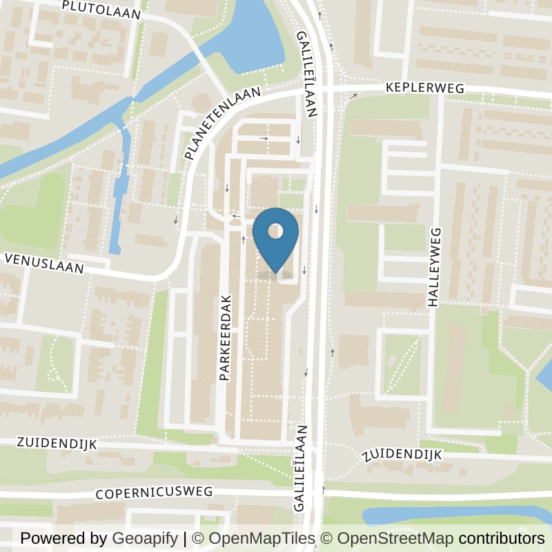 Map: location of Basic-Fit Dordrecht P.A. de Kok-plein in Dordrecht