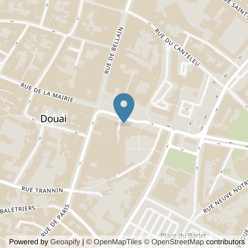 Map: location of Basic-Fit Douai Place d’Armes in Douai