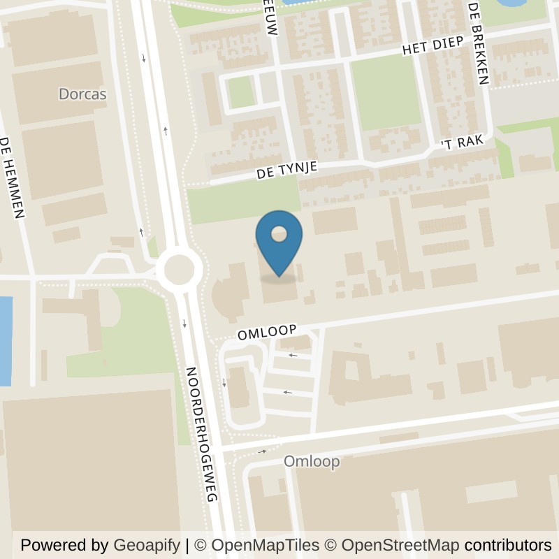 Map: location of Basic-Fit Drachten Omloop 24/7 in Drachten