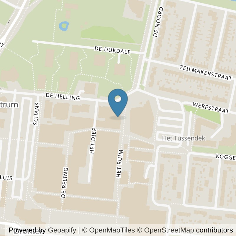 Map: location of Basic-Fit Dronten Het Ruim 24/7 in Dronten