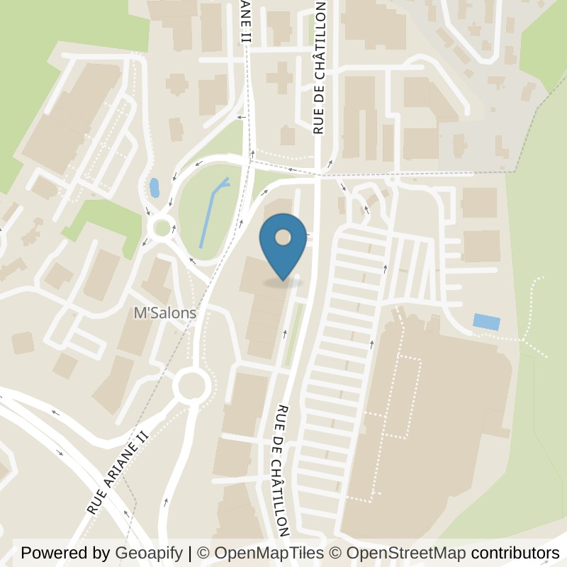 Map: location of Basic-Fit École-Valentin Rue de Châtillon 24/7 in École-Valentin