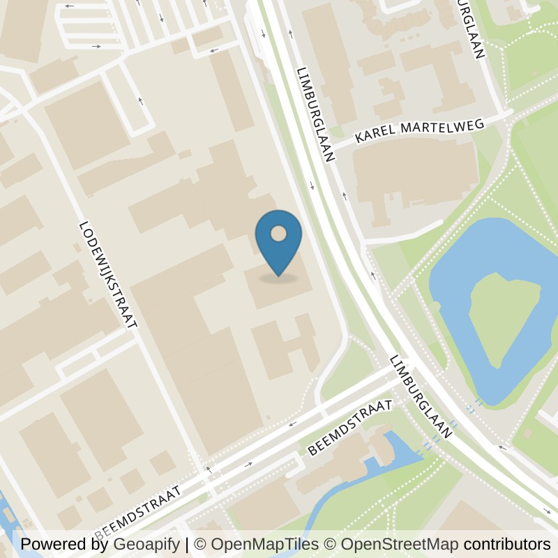 Map: location of Basic-Fit Eindhoven Limburglaan 24/7 in Eindhoven