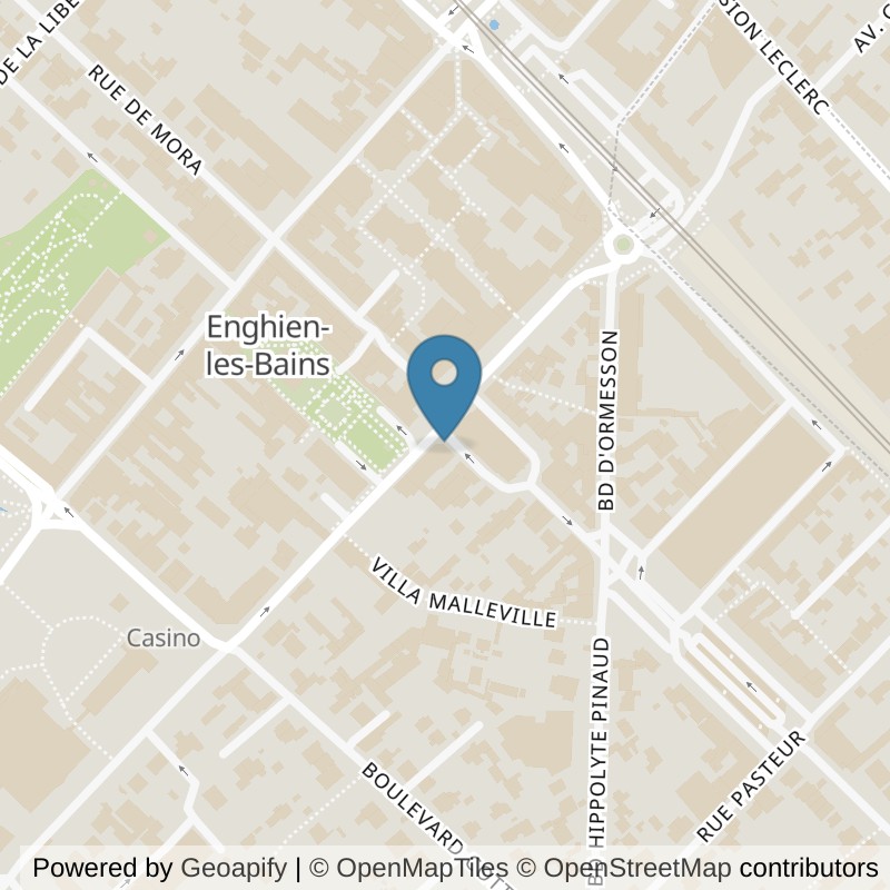 Map: location of Basic-Fit Enghien-les-Bains Place du Cardinal Mercier 1 in Enghien-les-Bains
