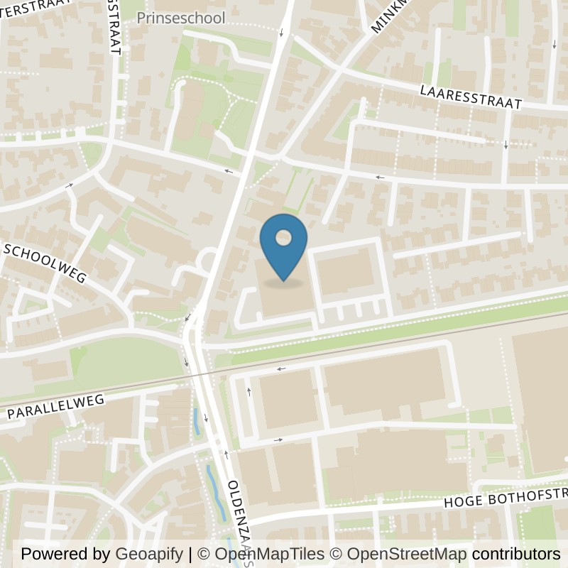 Map: location of Basic-Fit Enschede Oosterstraat 24/7 in Enschede