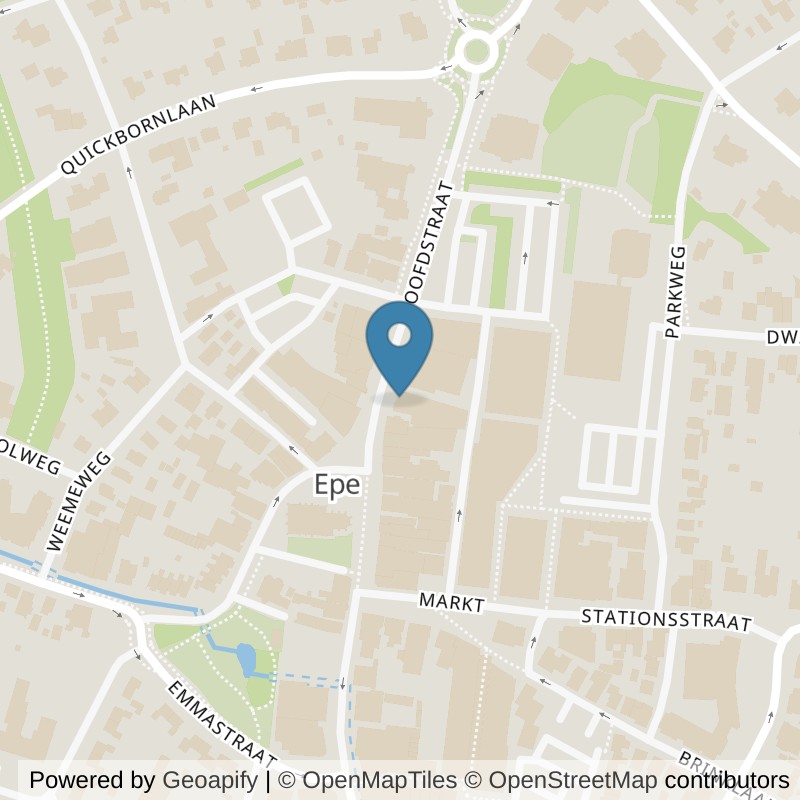Map: location of Basic-Fit Epe Hoofdstraat 24/7 in Epe