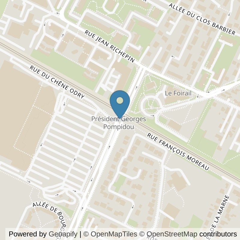Map: location of Basic-Fit Ermont Avenue du President George Pompidou 1 in Ermont