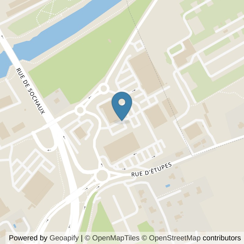 Map: location of Basic-Fit Exincourt Z. A. Aux Arbues 6 24/7 in Exincourt
