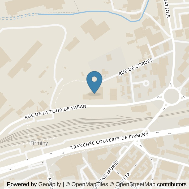 Map: location of Basic-Fit Firminy Rue de la Tour de Varan in Firminy