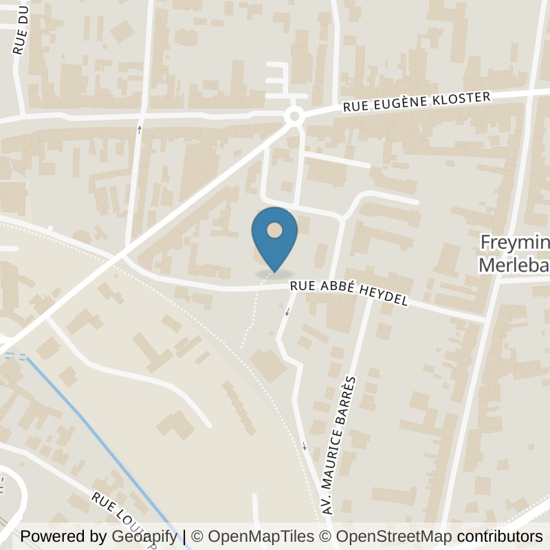 Map: location of Basic-Fit Freyming-Merlebach Rue de Strasbourg 36 in Freyming-Merlebach