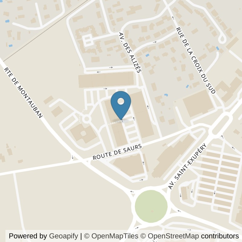 Map: location of Basic-Fit Gaillac Route des Saurs in Gaillac