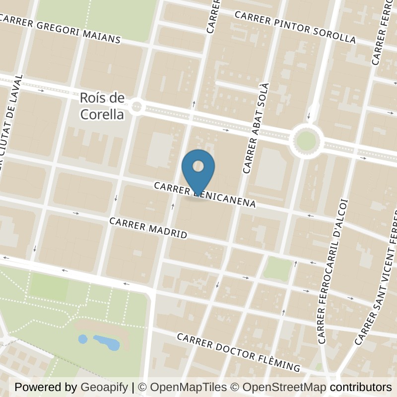 Map: location of Basic-Fit Carrer de Benicanena 31 Gandia in Gandia
