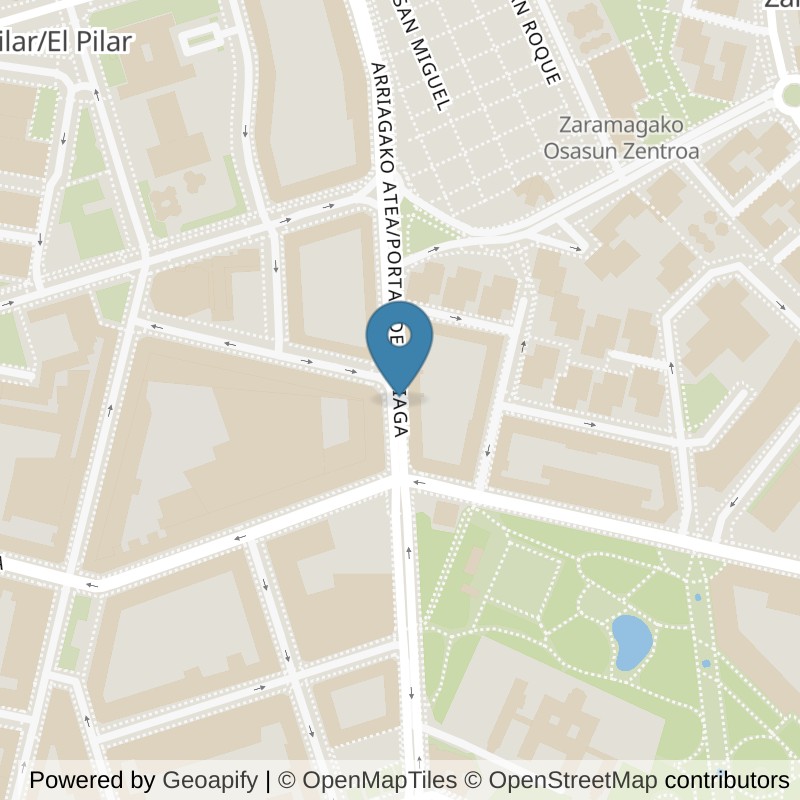 Map: location of Basic-Fit Calle Portal De Arriaga 22, Vitoria Gasteiz in Gasteiz