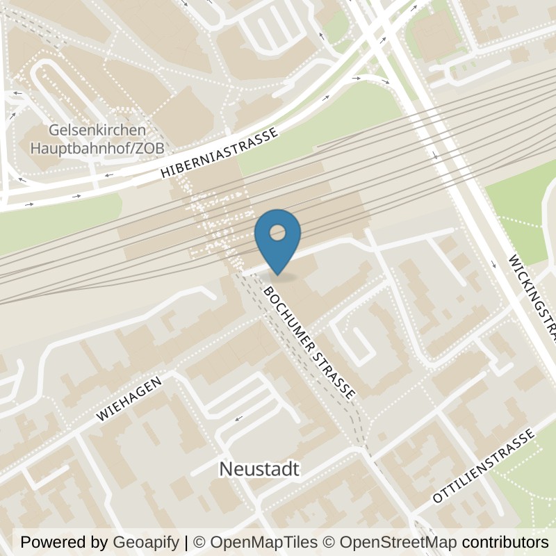 Map: location of Basic-Fit 24/7 in Gelsenkirchen