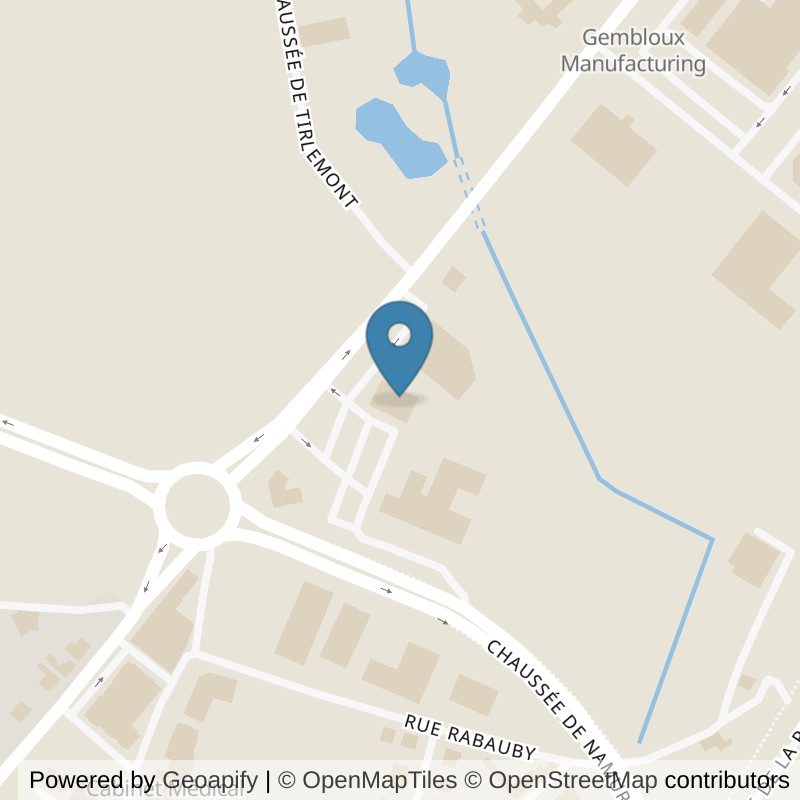 Map: location of Basic-Fit Gembloux Chaussée de Tirlemont 24/7 in Gembloux