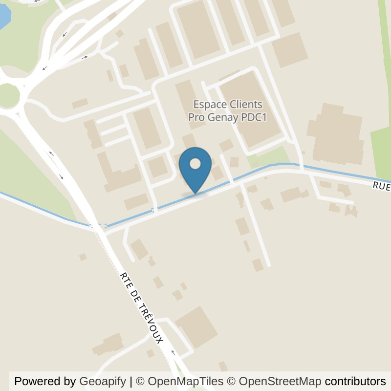 Map: location of Basic-Fit GENAY rue des Jonchères 24/7 in Genay